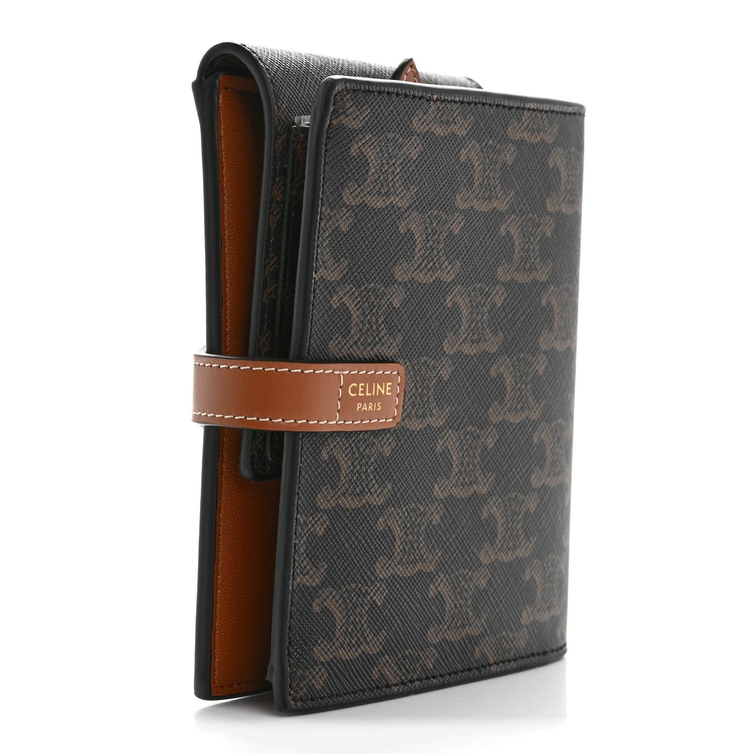 Celine Canvas Triomphe Travel Kit Tan 3 of 9
