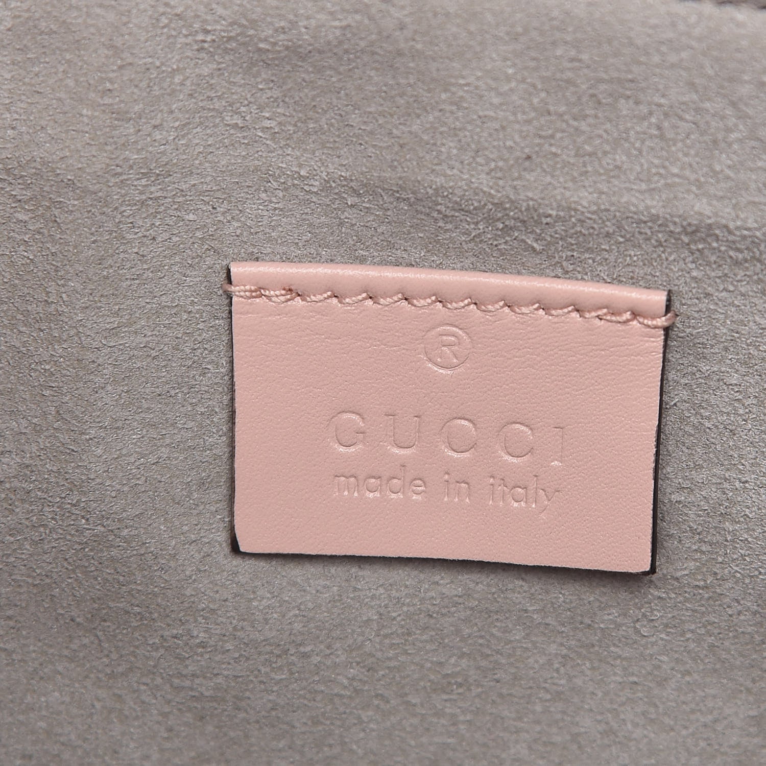 Gucci Calfskin Matelasse Large GG Marmont Zip Pouch Perfect Pink 8 of 9