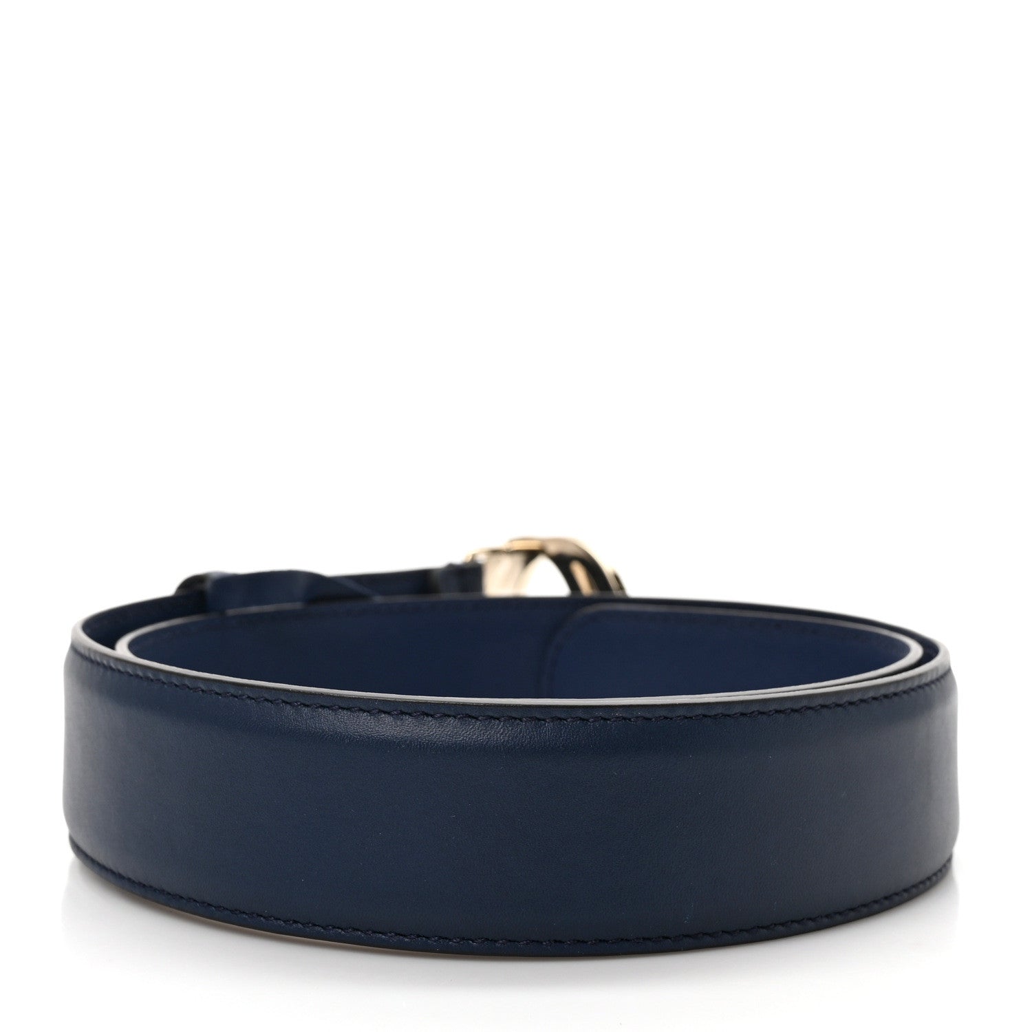 Gucci Moon Calfskin Interlocking G 37mm Belt 80 32 Cobalt Blue 2 of 5