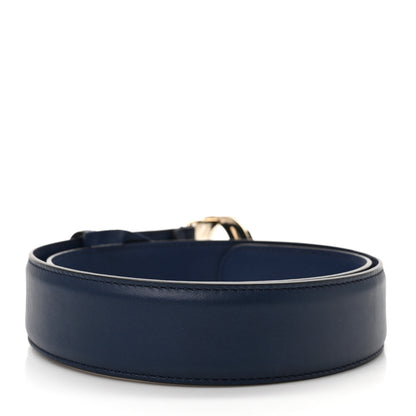 Gucci Moon Calfskin Interlocking G 37mm Belt 80 32 Cobalt Blue 2 of 5