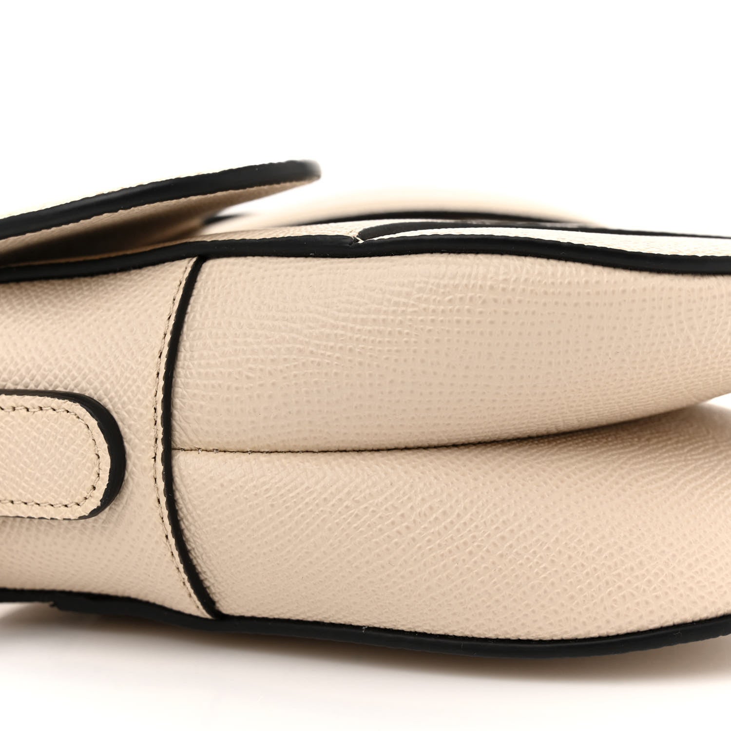 Christian Dior Grained Calfskin Saddle Bag With Strap Hazelnut 9 of 11