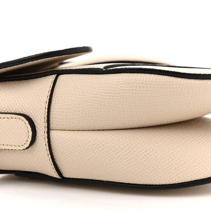Christian Dior Grained Calfskin Saddle Bag With Strap Hazelnut 9 of 11