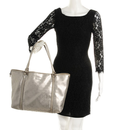 Gucci Imprime Monogram Medium Joy Tote Silver 2 of 9