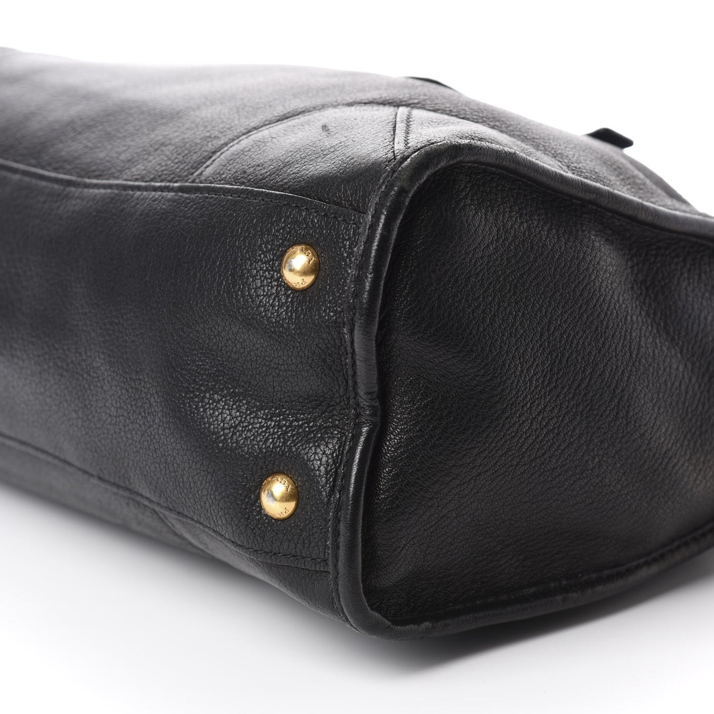 Vitello Daino Shopping Satchel Black