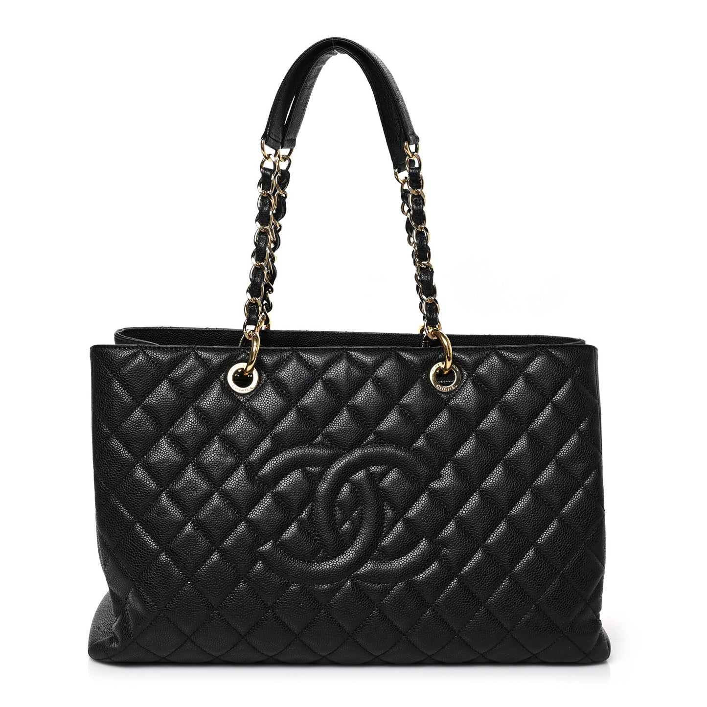 Caviar Quilted XL Grand Shopping Tote GST Black