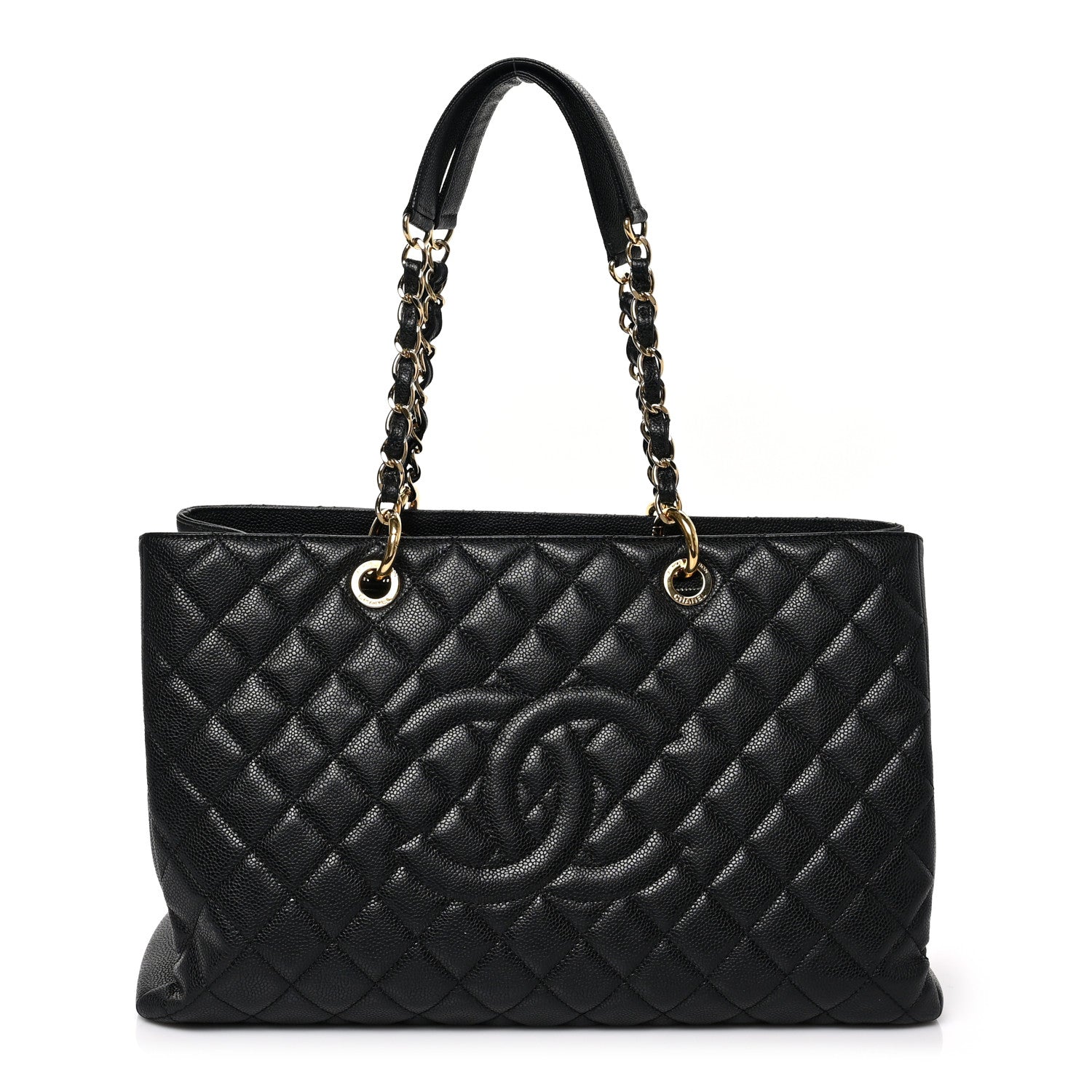 Chanel Caviar Quilted XL Grand Shopping Tote GST Black 1 of 8