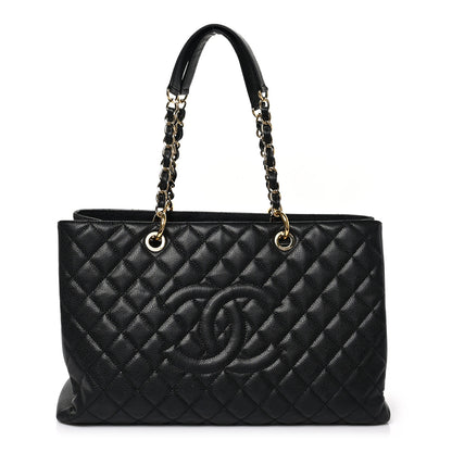 Chanel Caviar Quilted XL Grand Shopping Tote GST Black 1 of 8