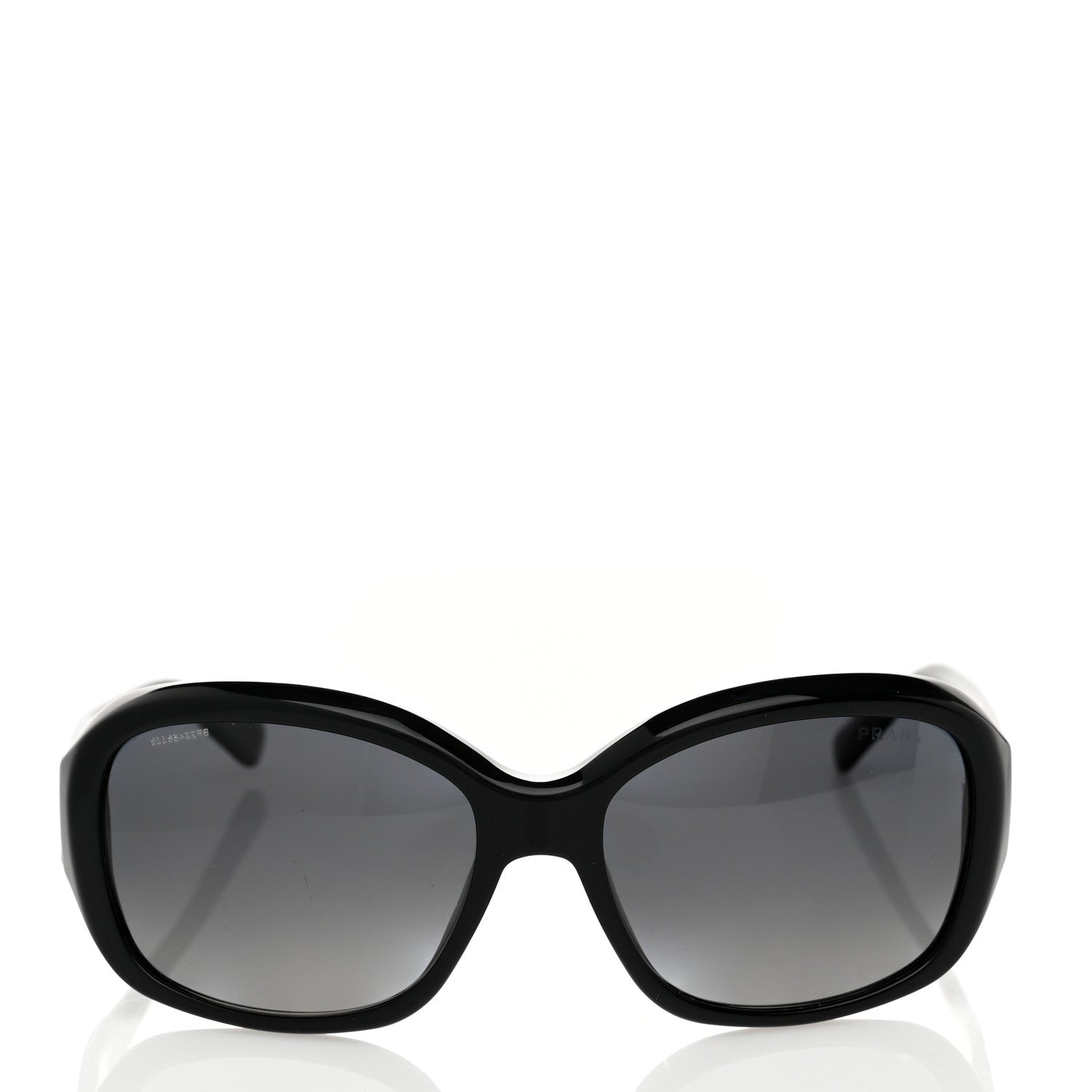 Prada Polarized Sunglasses SPR 31N Black 2 of 8