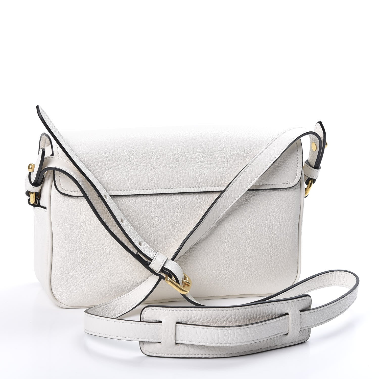 Prada Vitello Phenix Flap Crossbody White 2 of 8