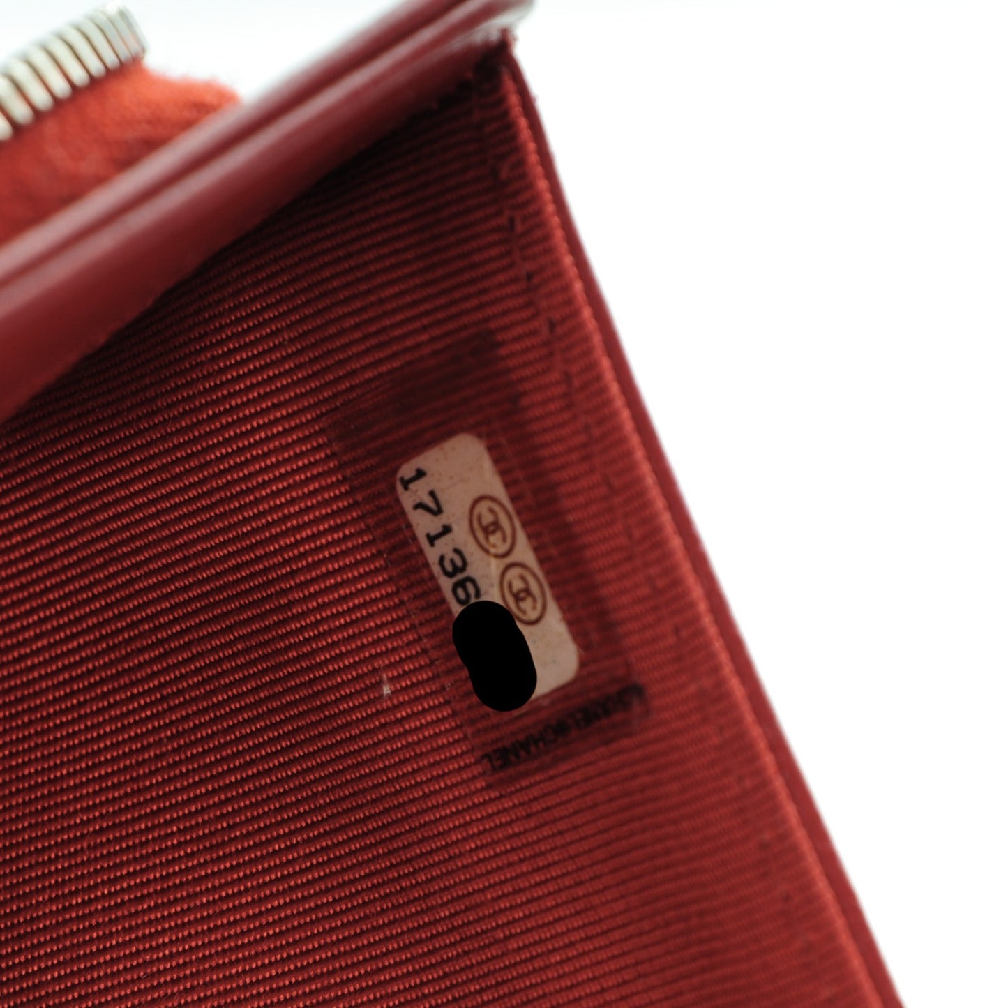 Lambskin Quilted Zipped Pocket Wallet Red