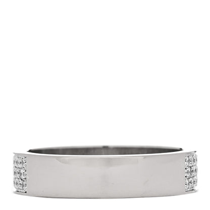 Hermes 18K White Gold Diamond MM Kelly Clochette Ring 51 5.75 4 of 8