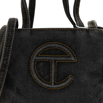 Telfar Denim Small Shopping Bag Black 7 of 10