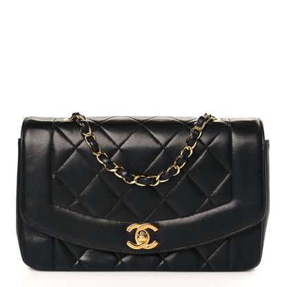 Chanel Lambskin Quilted Small Single Flap Black 1 of 9