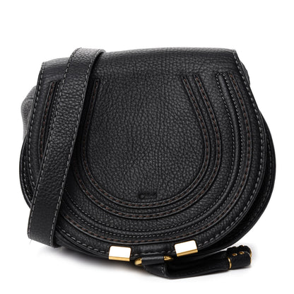 Chloe Calfskin Mini Marcie Round Crossbody Bag Black 1 of 11