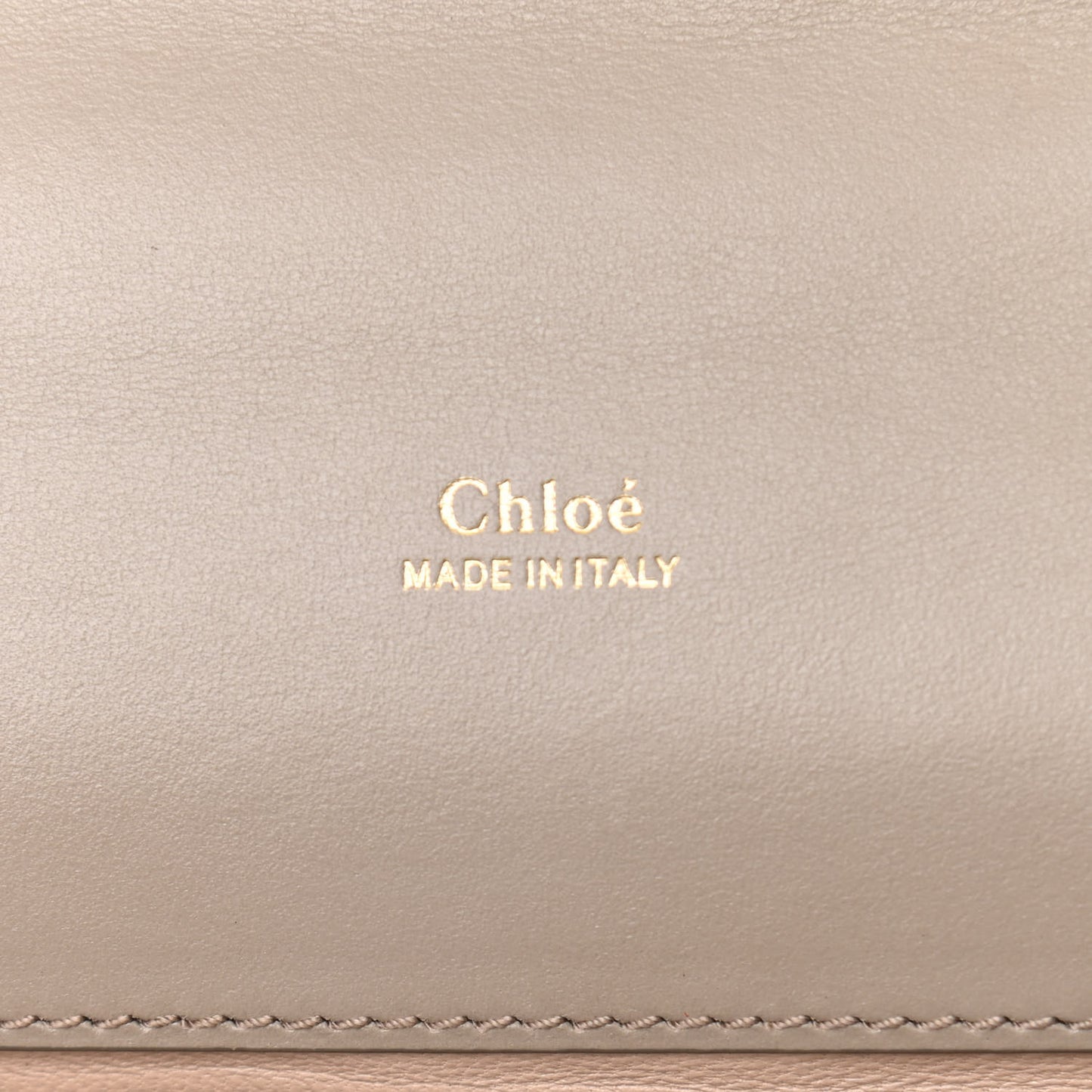 Shiny Goatskin Calfskin Aby Chain Shoulder Bag Motty Grey