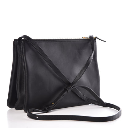 Celine Lambskin Large Trio Crossbody Bag Black 3 of 14