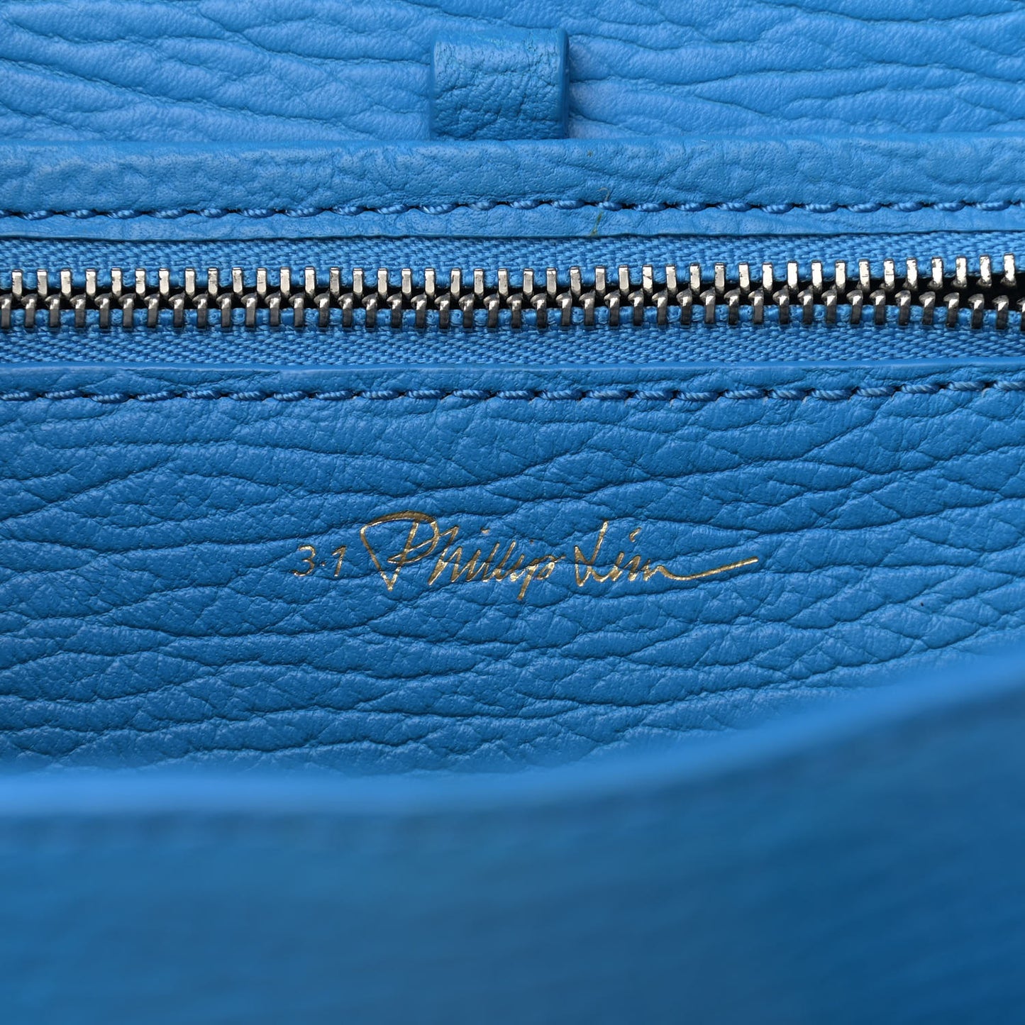 Textured Calfskin Mini Pashli Satchel Blue