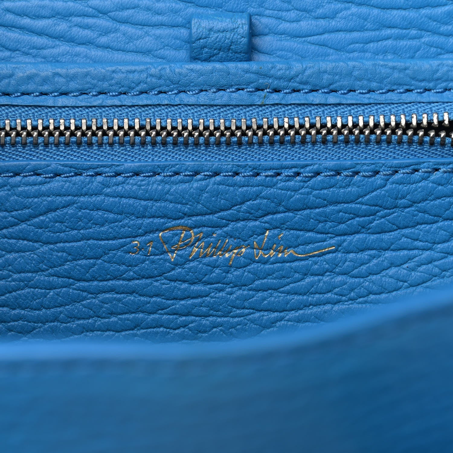 3.1 Phillip Lim Textured Calfskin Mini Pashli Satchel Blue 6 of 9