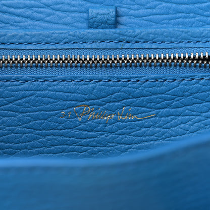 3.1 Phillip Lim Textured Calfskin Mini Pashli Satchel Blue 6 of 9