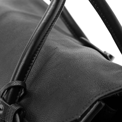 Prada Glace Calf Large Twin Pocket Tote Naturale Black 12 of 12