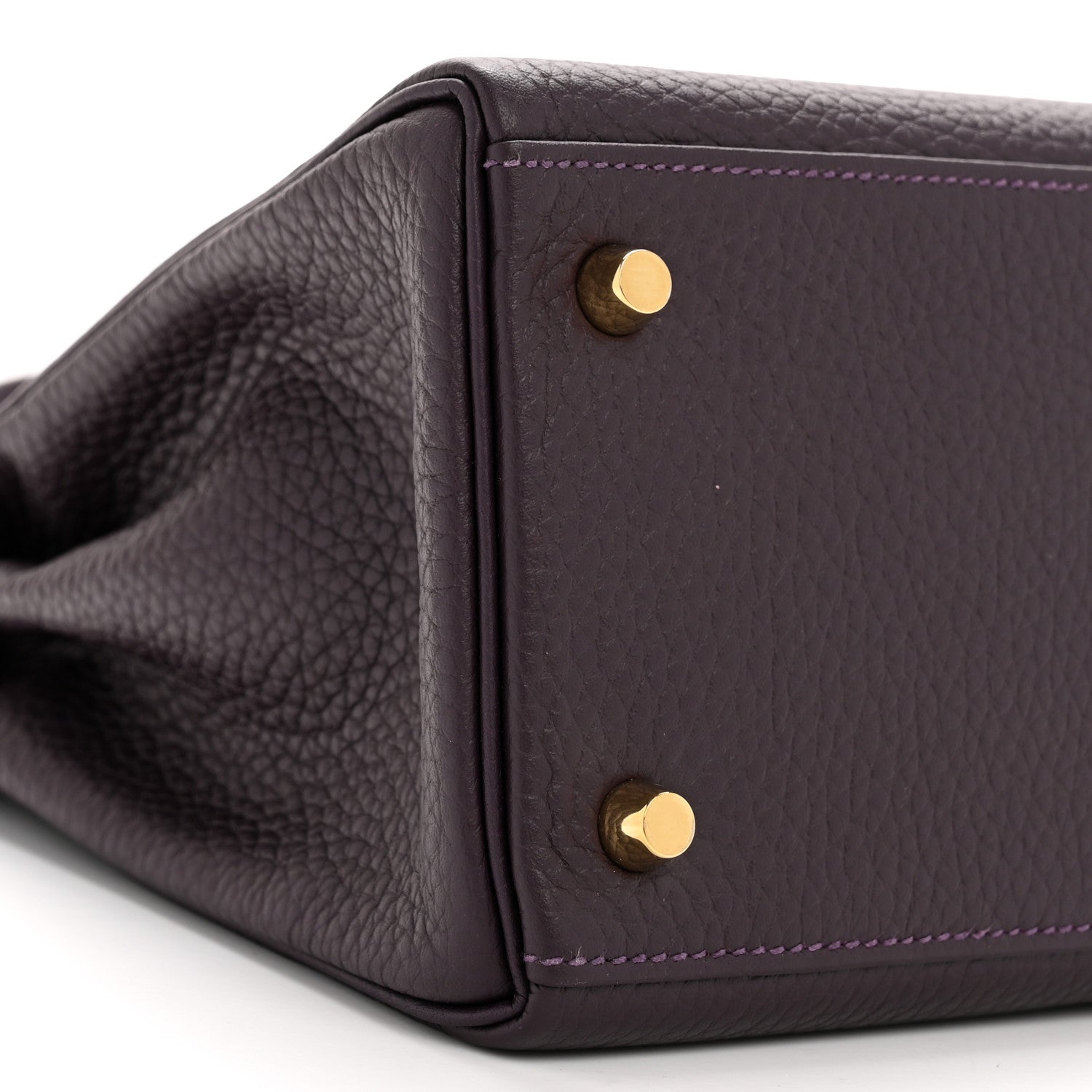 Hermes Togo Kelly Retourne 28 Raisin 9 of 12