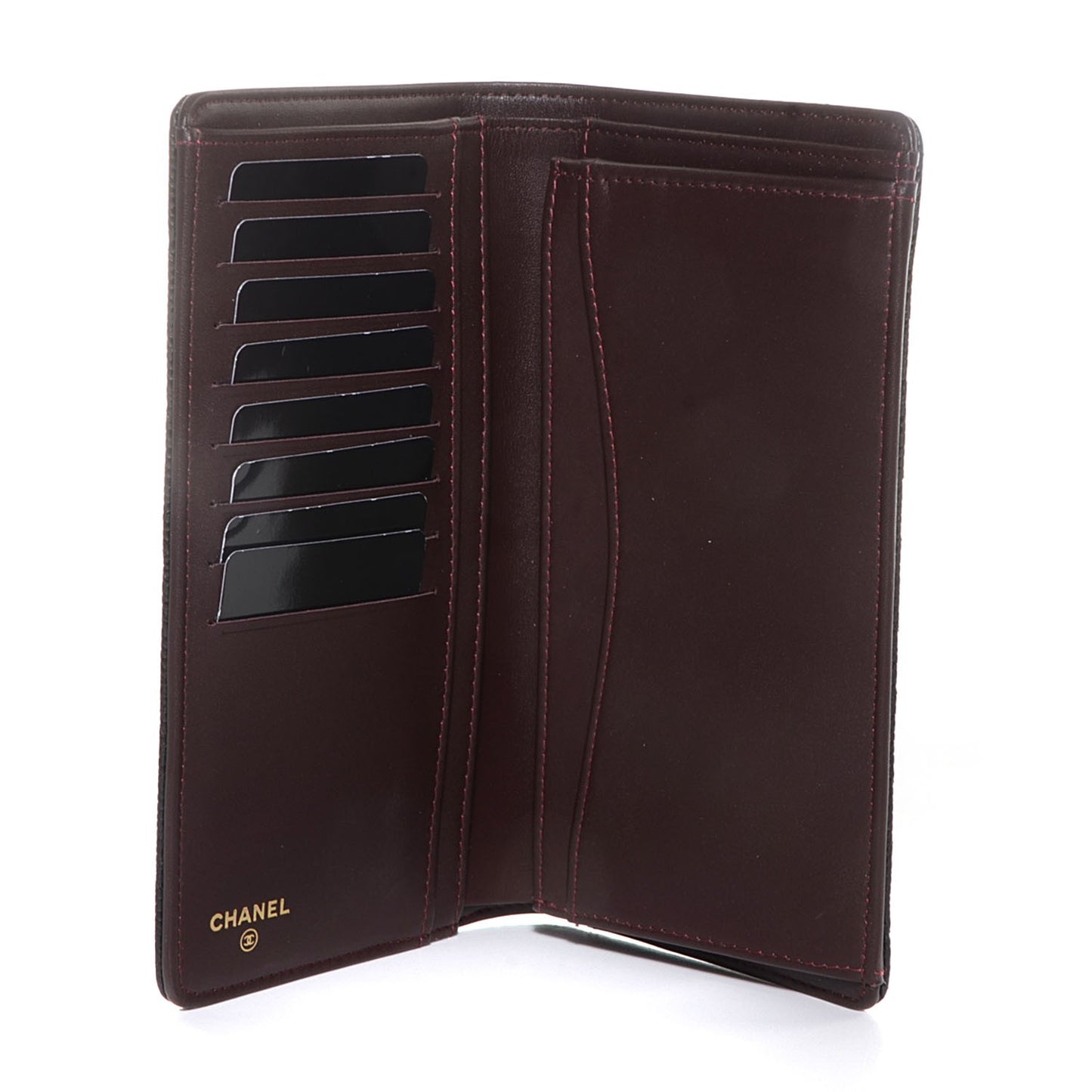 Caviar Quilted Yen Wallet Black