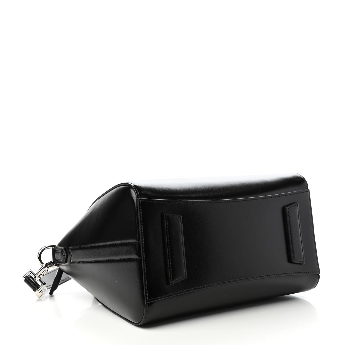 Shiny Lord Calfskin Small Antigona Black