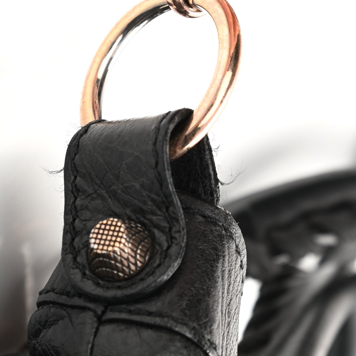 Agneau Giant 12 Rose Gold Hardware Town Black