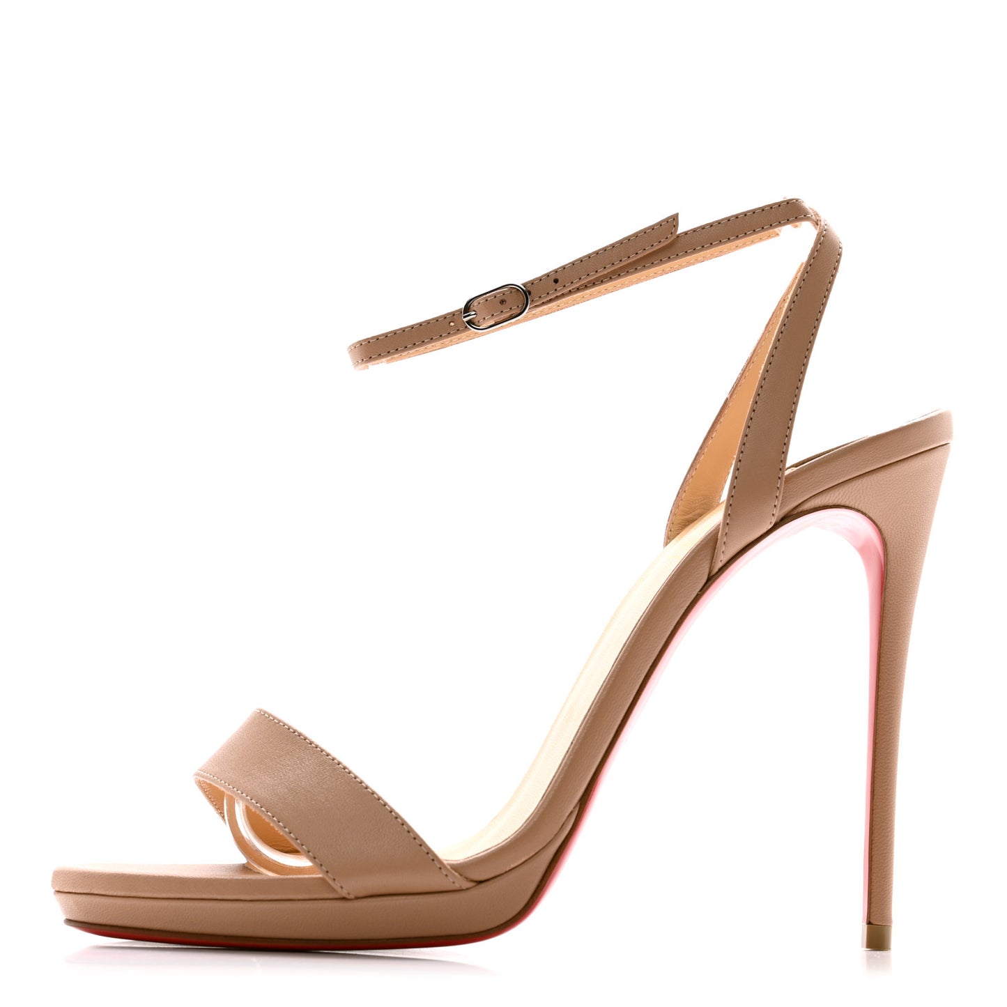 Nappa Loubi Queen 120 Pumps 39 Nude