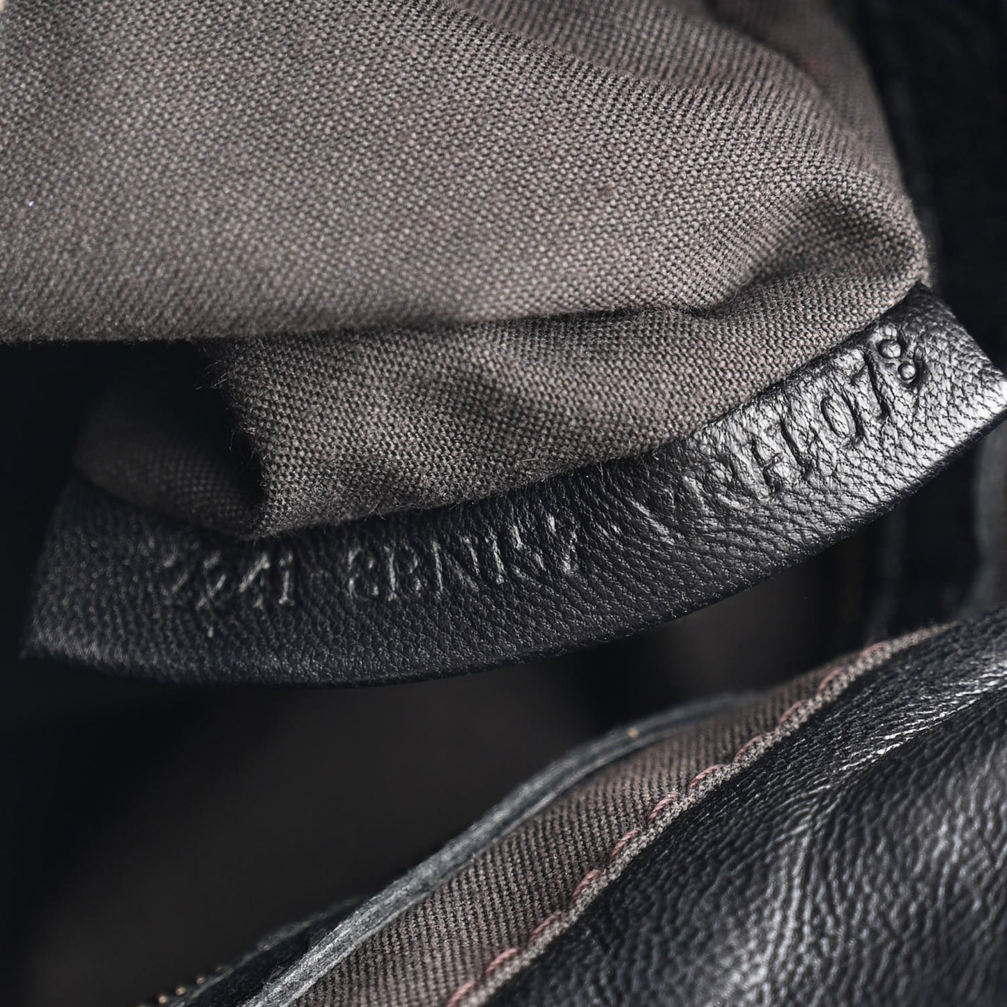 Nappa Patent Perforated Small Bag De Jour Black