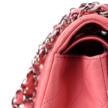 Chanel Lambskin Quilted Jumbo Double Flap Pink 15 of 16