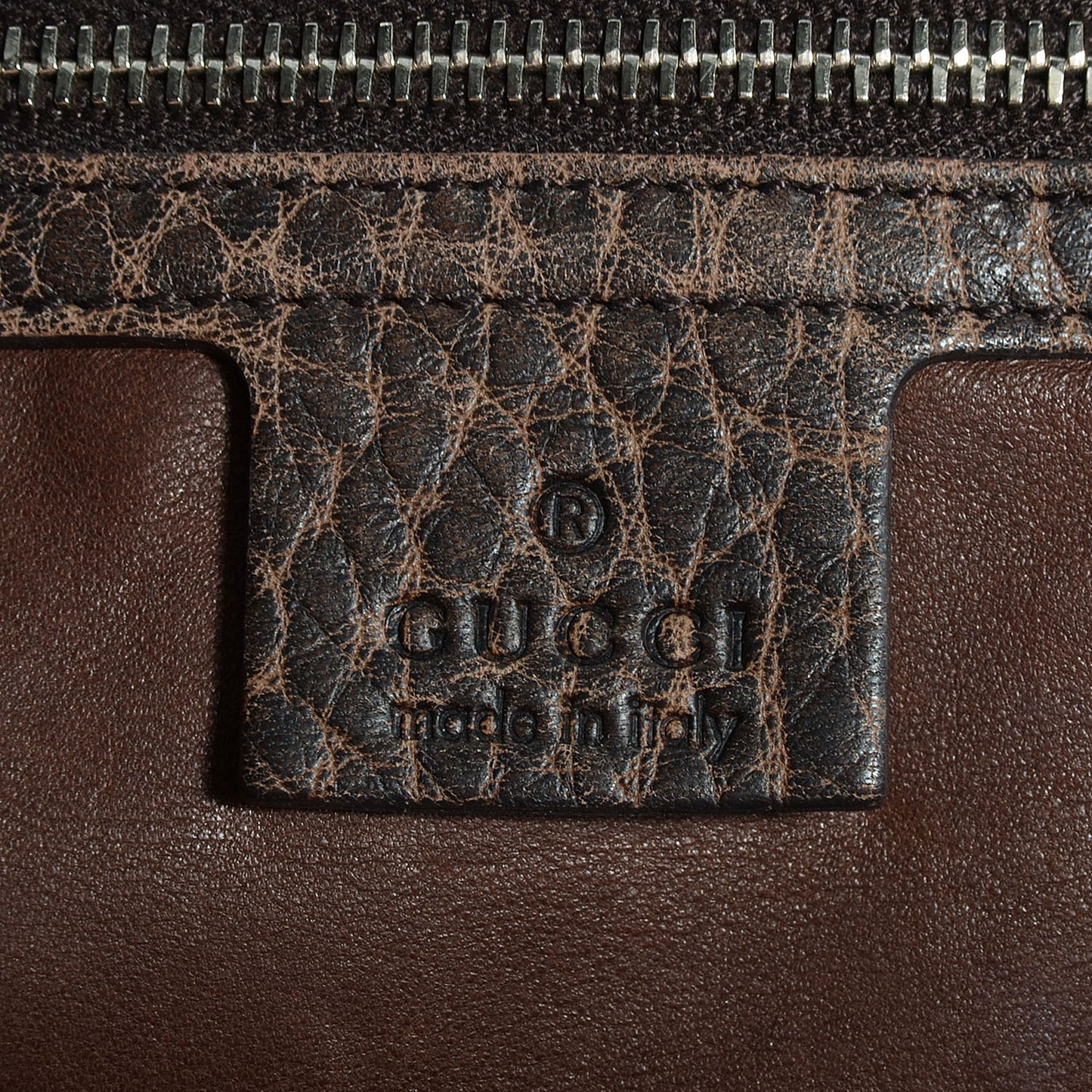 Python Bamboo Bar Medium Tote Brown