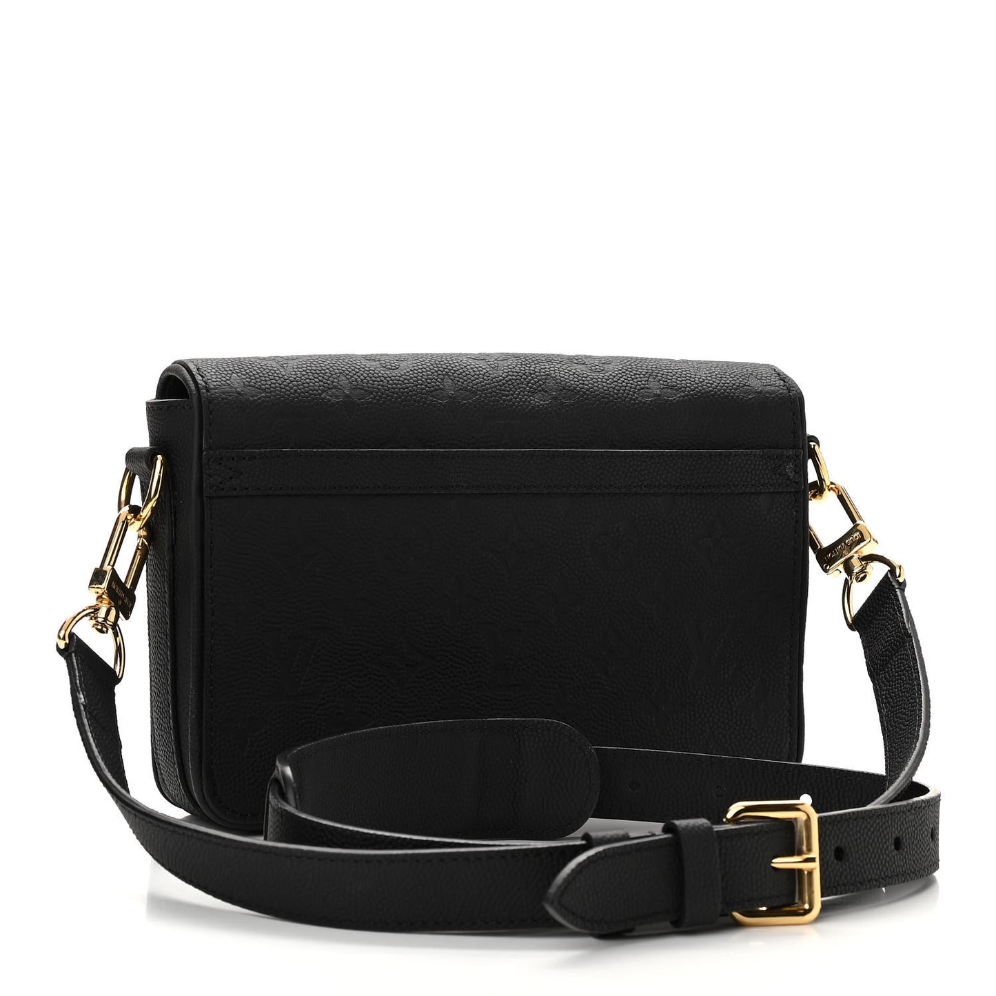 x NBA Grained Calfskin Monogram Studio Messenger Black