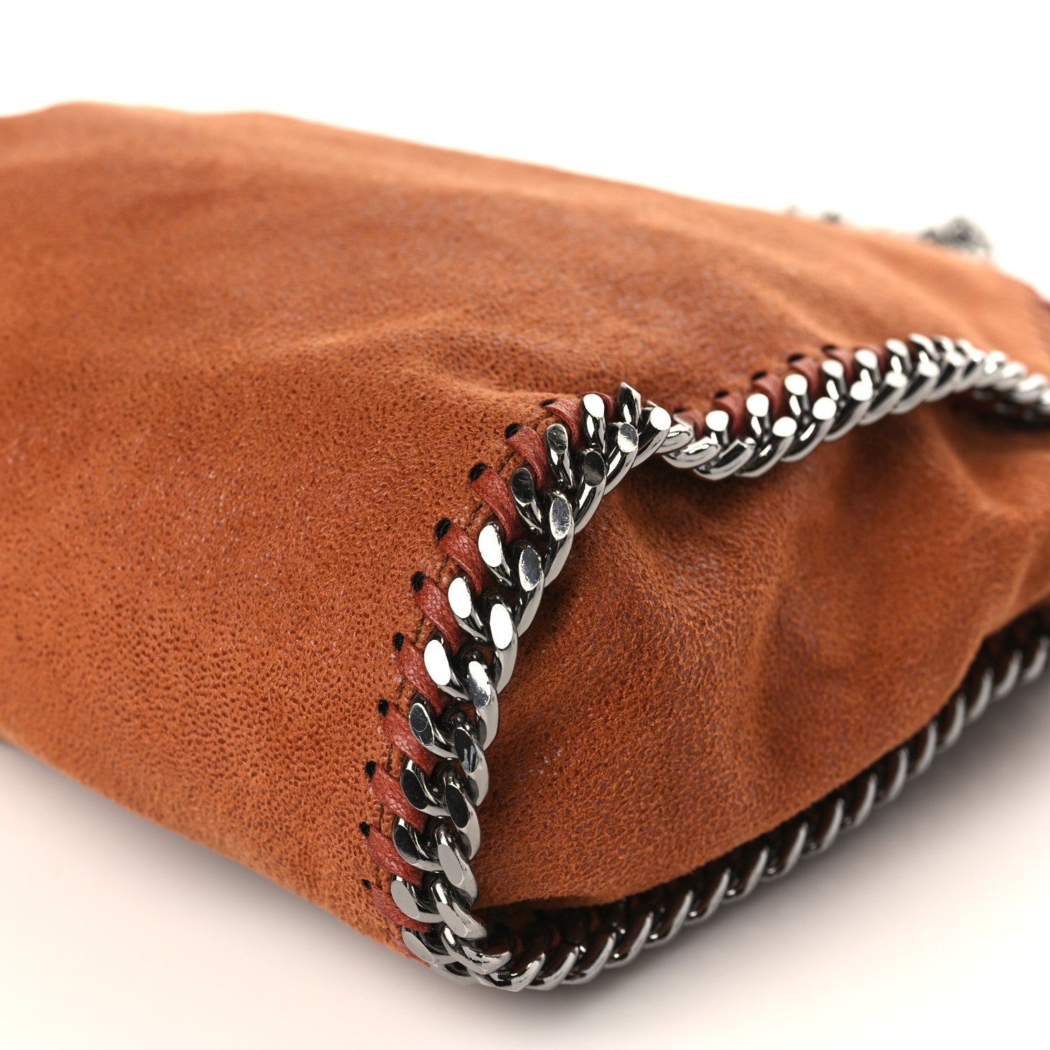 Stella McCartney Shaggy Deer Mini Falabella Fold Over Tote Brandy 8 of 8