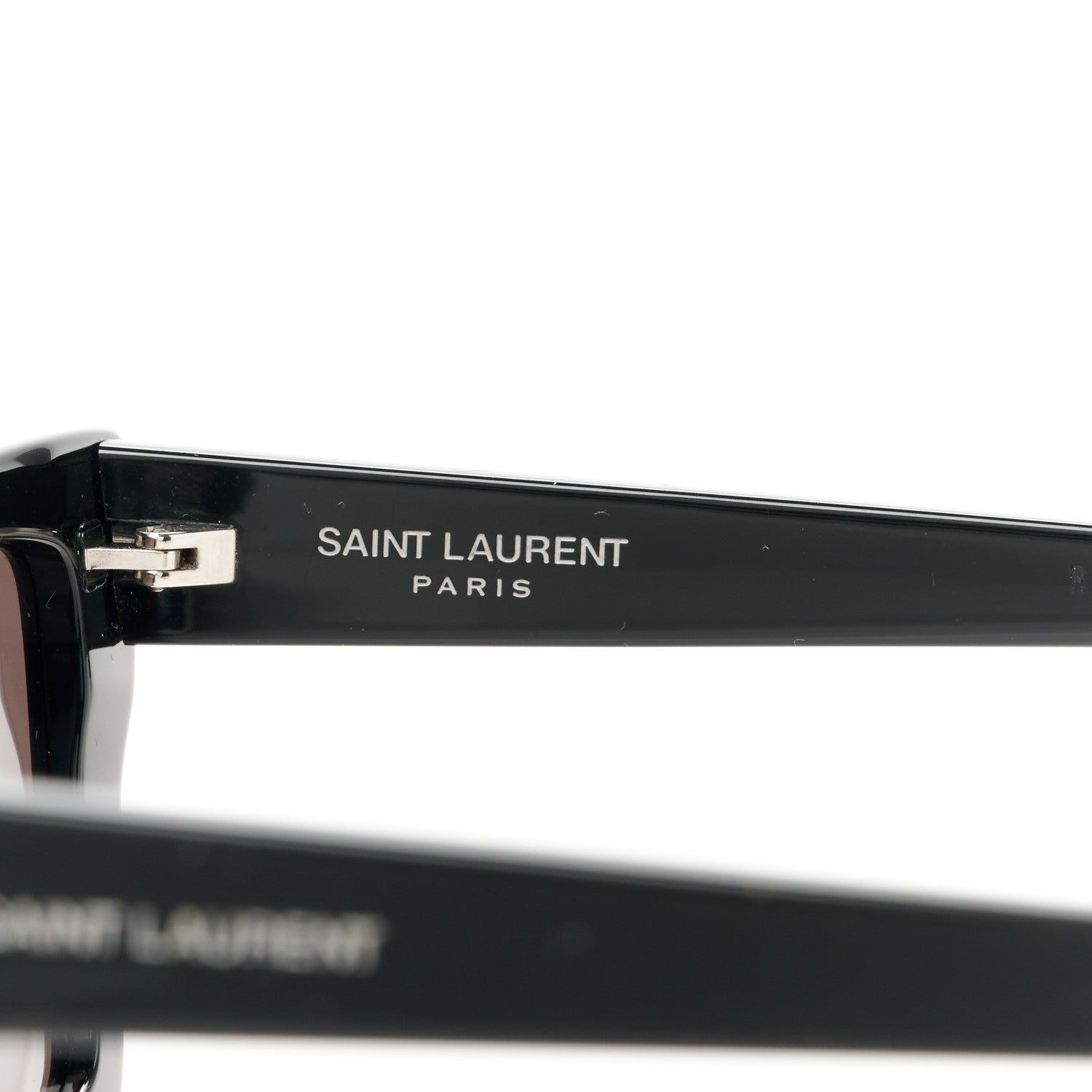 Saint Laurent Acetate Mica Cat Eye Sunglasses SL 276 Black 6 of 8