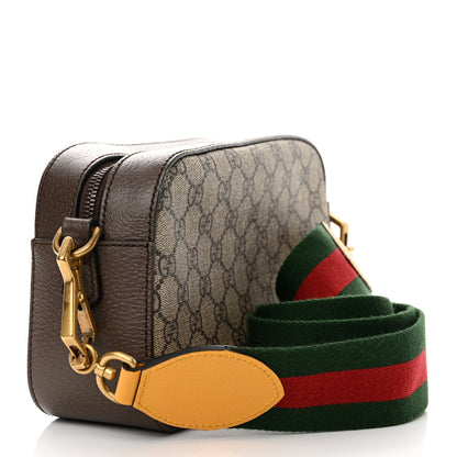 Gucci GG Supreme Monogram Web Neo Vintage Shoulder Bag Beige New Acero Crop 3 of 14