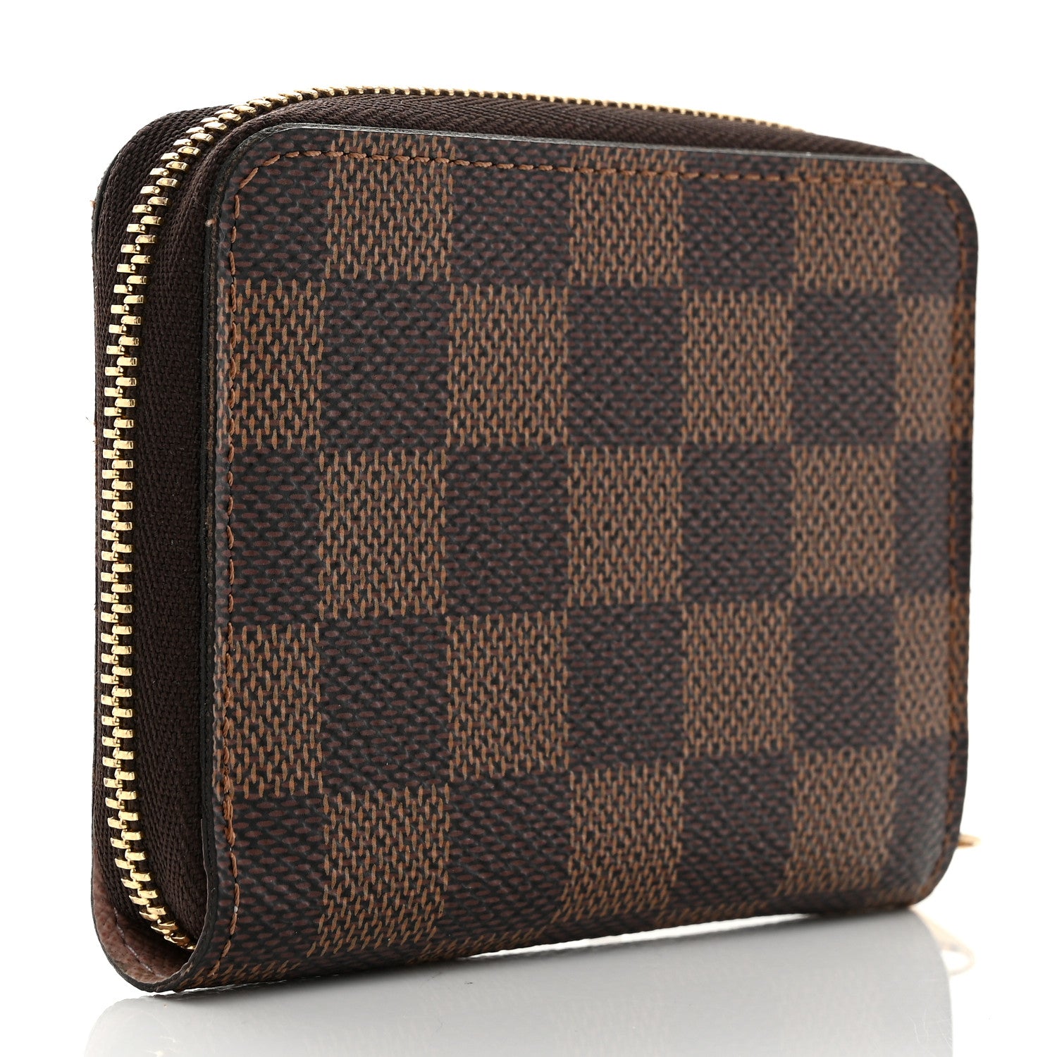Louis Vuitton Damier Ebene Zippy Coin Purse Rose Ballerine 3 of 6