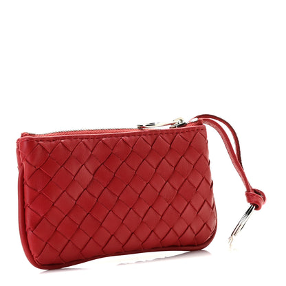 Bottega Veneta Nappa Intrecciato Key Holder Red 3 of 8