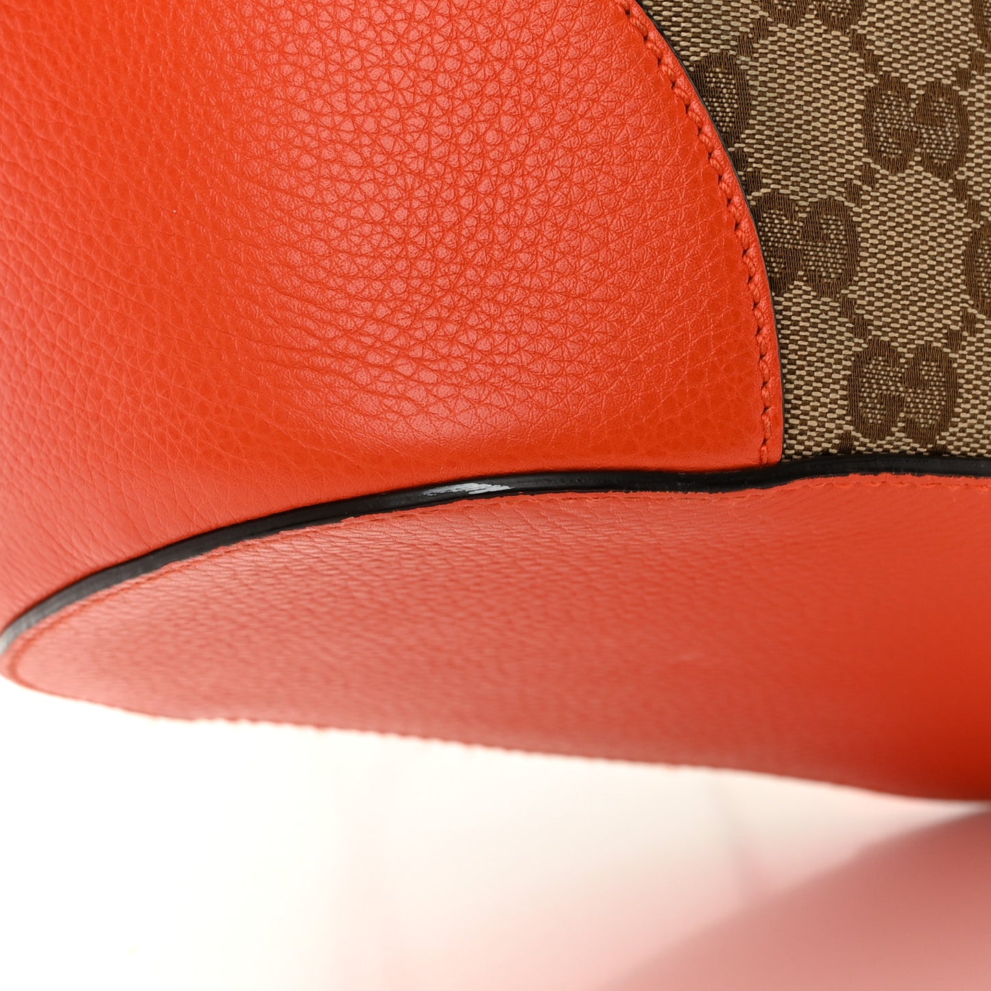 GG Monogram Calfskin Bucket Bag Orange