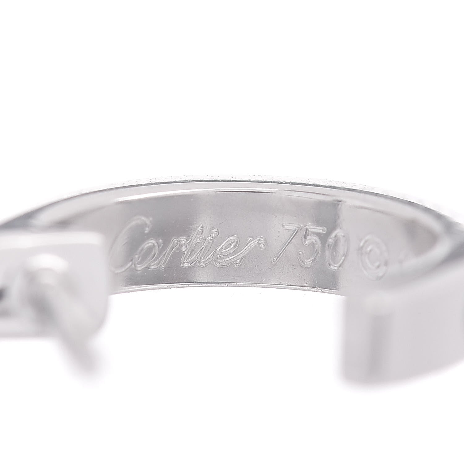 Cartier 18K White Gold Small LOVE Hoop Earrings 4 of 4