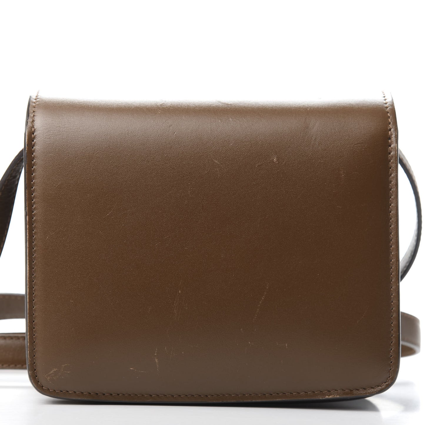 Smooth Calfskin Small Classic Box Flap Bag Camel