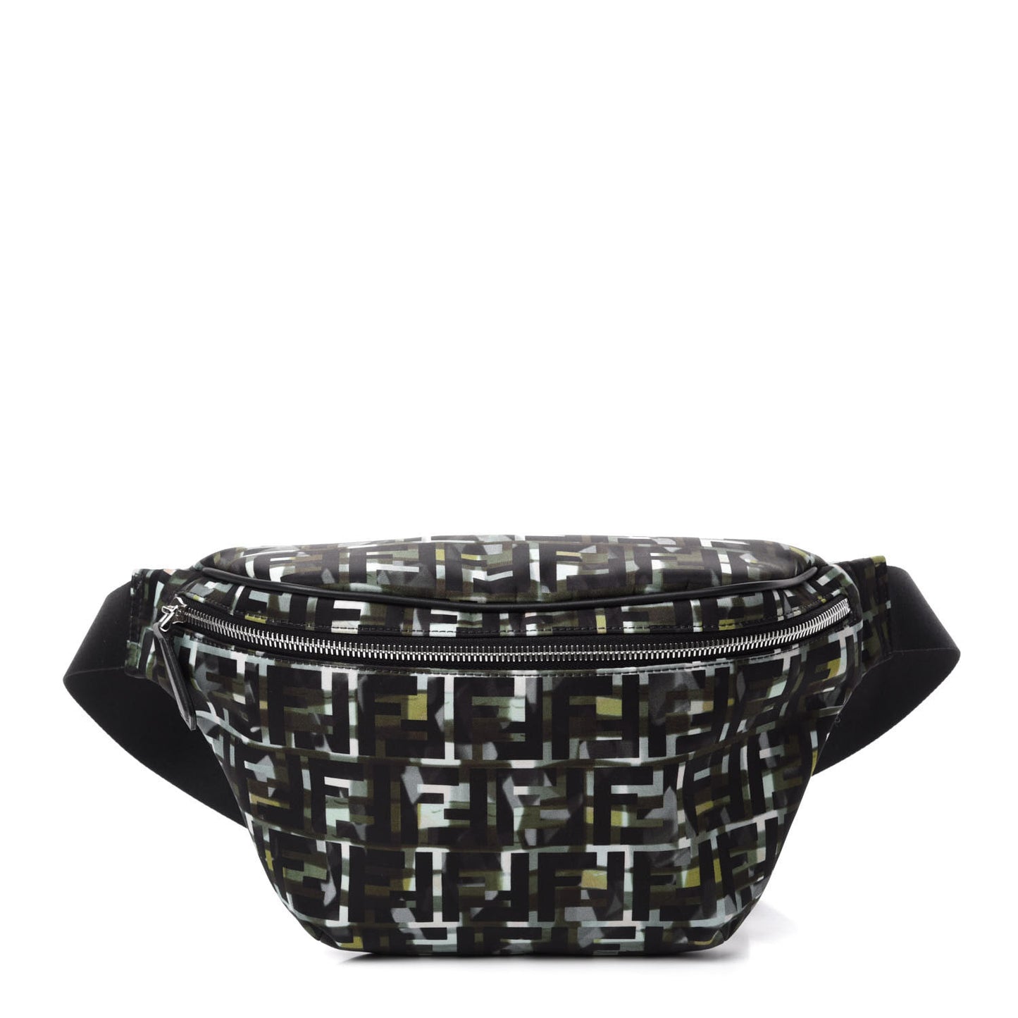 Nylon CamouFF Belt Bag Black Multicolor