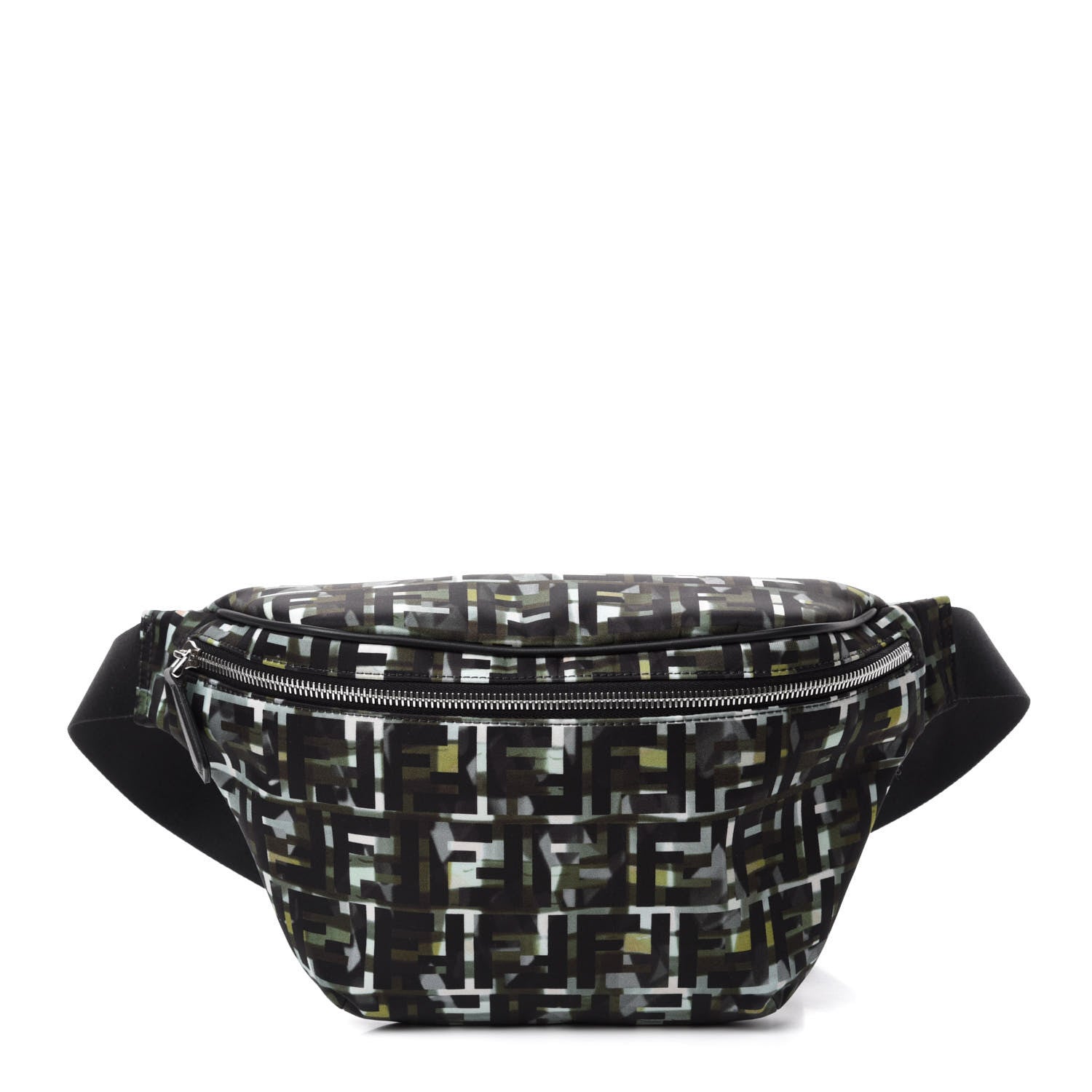Fendi Nylon CamouFF Belt Bag Black Multicolor 1 of 10