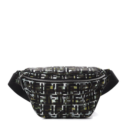 Fendi Nylon CamouFF Belt Bag Black Multicolor 1 of 10