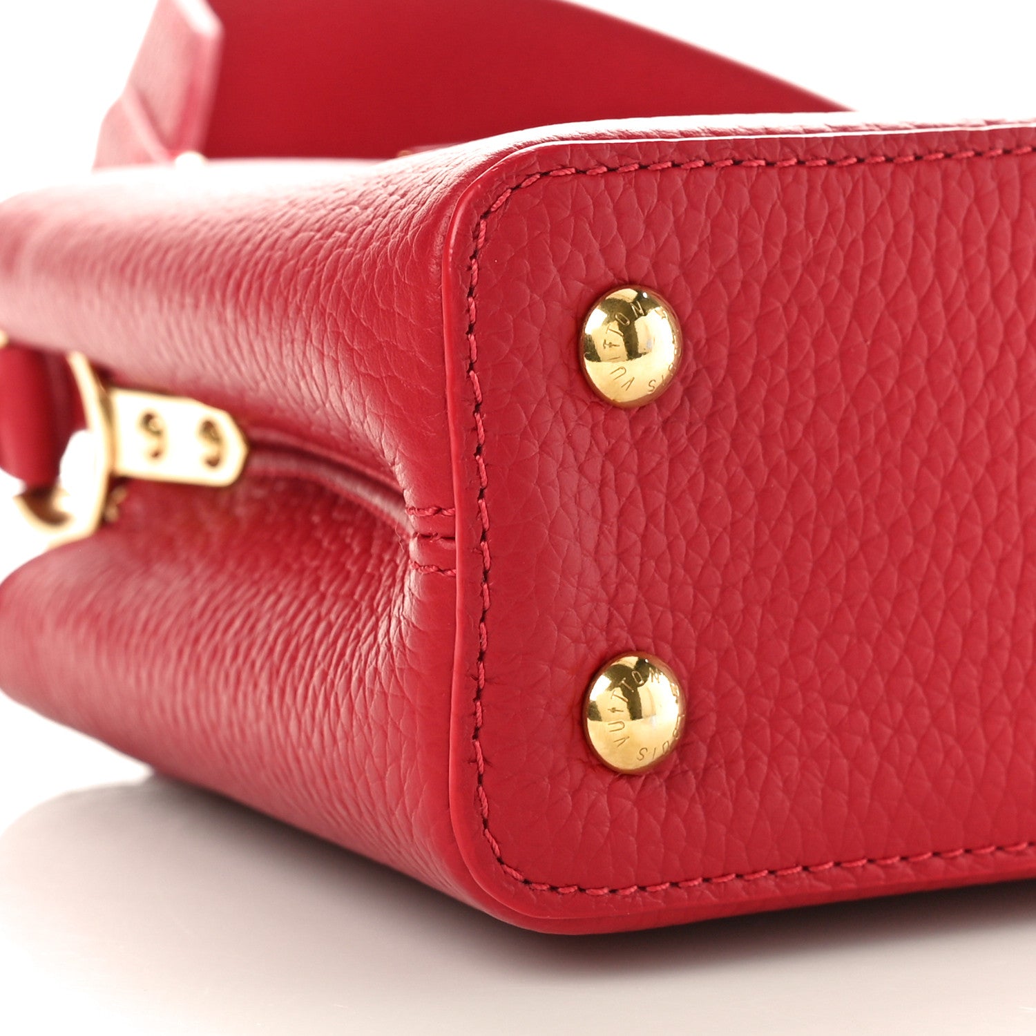 Louis Vuitton Taurillon Mini Capucines Scarlet 8 of 9