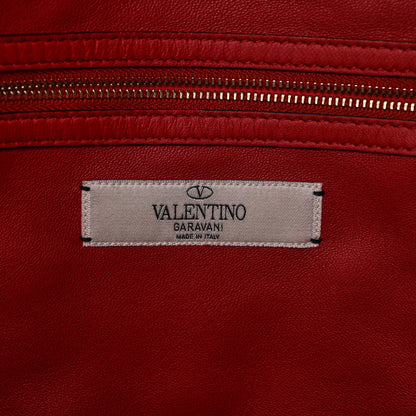 Valentino Garavani Nappa Intricate Soutache Tote Red 5 of 9