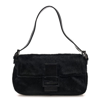 Fendi Calf Hair Baguette Black 1 of 9