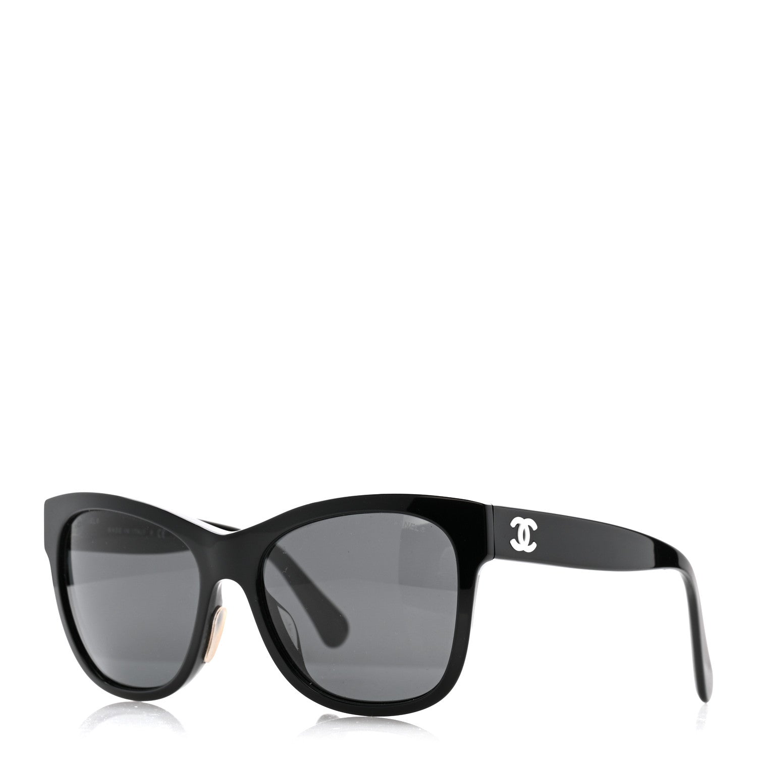 Chanel Acetate Square CC Sunglasses 5380-A Black 1 of 8