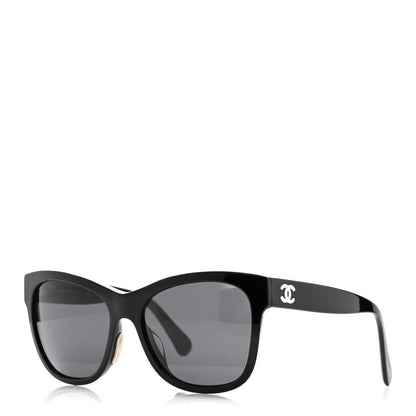 Chanel Acetate Square CC Sunglasses 5380-A Black 1 of 8