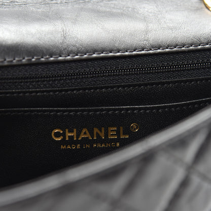Chanel Aged Calfskin Quilted 2.55 Reissue Mini Flap Black 8 of 11